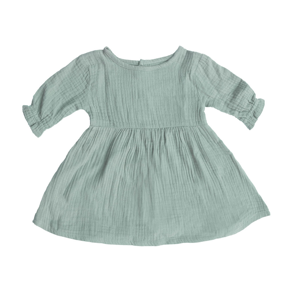 Cotton muslin button dress